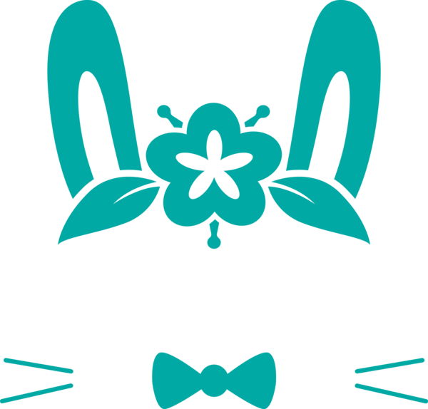 Transparent Easter Logo for Easter Bunny for Easter