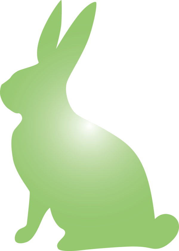Transparent Easter Green Rabbit Rabbits and Hares for Easter Bunny for Easter