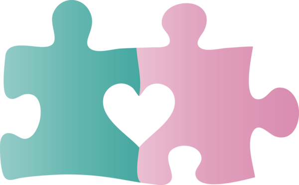 Transparent Autism Awareness Day Pink Jigsaw puzzle for World Autism Awareness Day for Autism Awareness Day