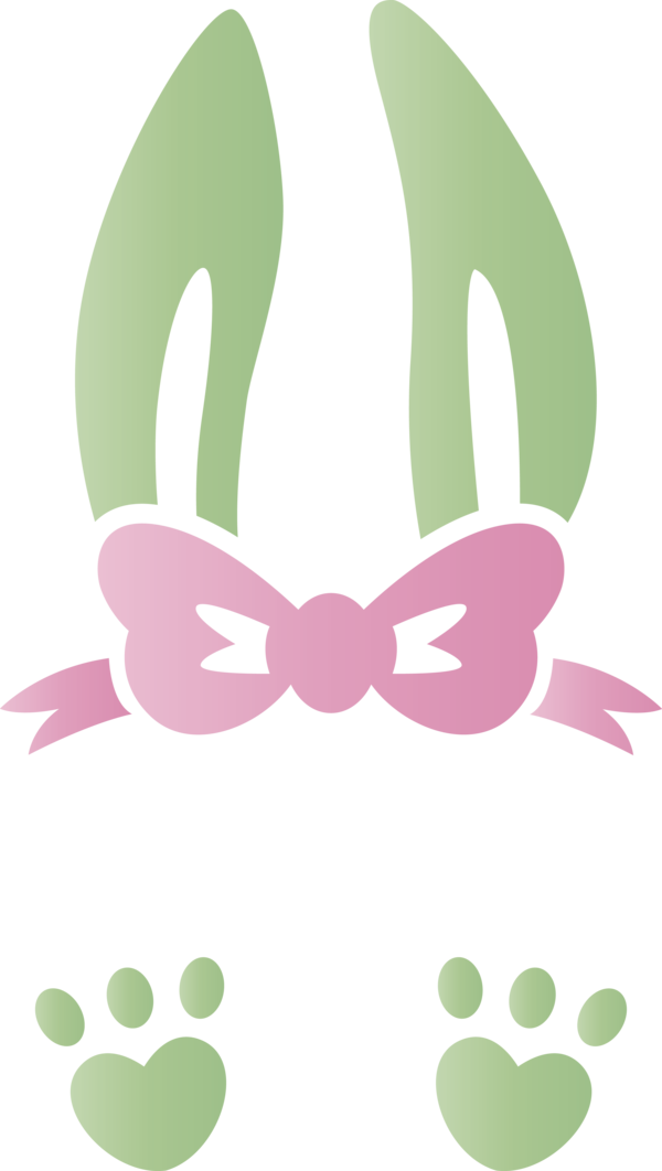 Transparent Easter Pink for Easter Bunny for Easter