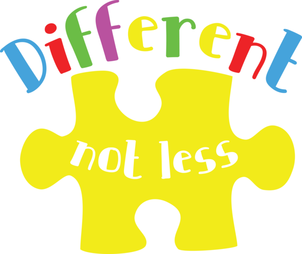 Transparent Autism Awareness Day Text Yellow Line for World Autism Awareness Day for Autism Awareness Day