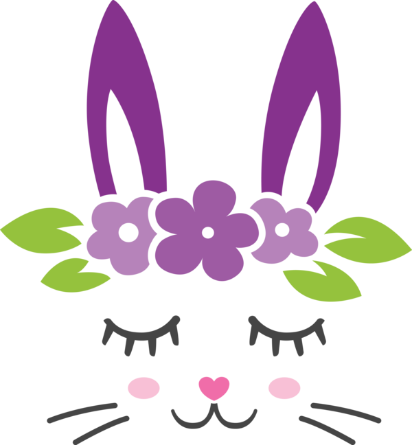 Transparent Easter Violet Purple Whiskers for Easter Bunny for Easter