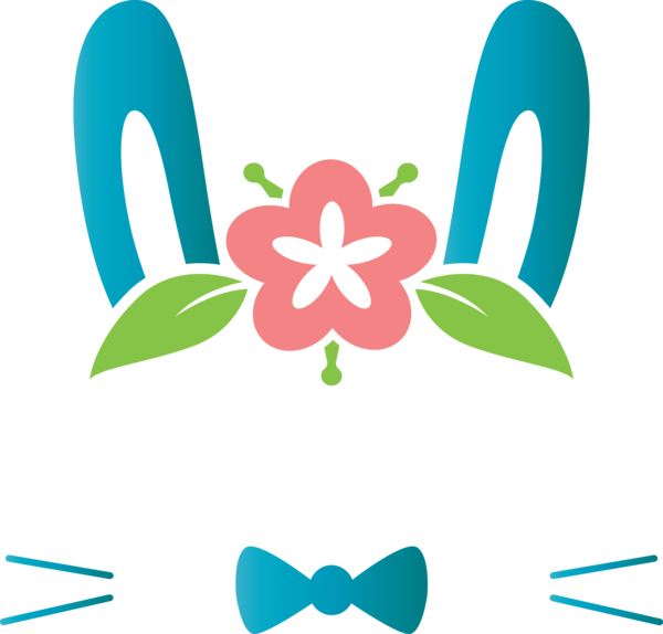 Transparent Easter Logo for Easter Bunny for Easter