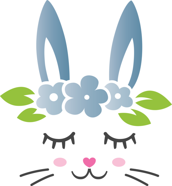 Transparent Easter Whiskers Easter bunny for Easter Bunny for Easter