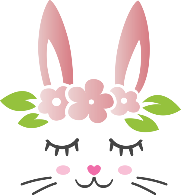 Transparent Easter Pink Easter bunny Whiskers for Easter Bunny for Easter