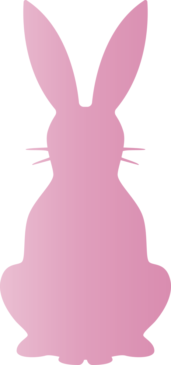 Transparent Easter Pink Rabbit Rabbits and Hares for Easter Bunny for Easter