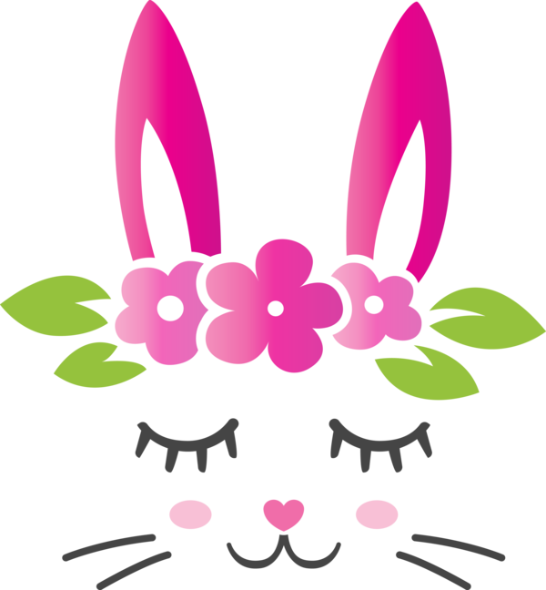 Transparent Easter Pink Easter bunny for Easter Bunny for Easter