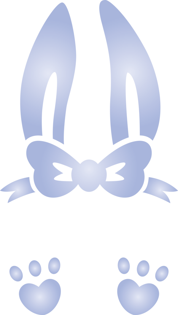 Transparent Easter Blue for Easter Bunny for Easter