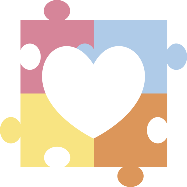 Transparent Autism Awareness Day Heart Font Love for World Autism Awareness Day for Autism Awareness Day