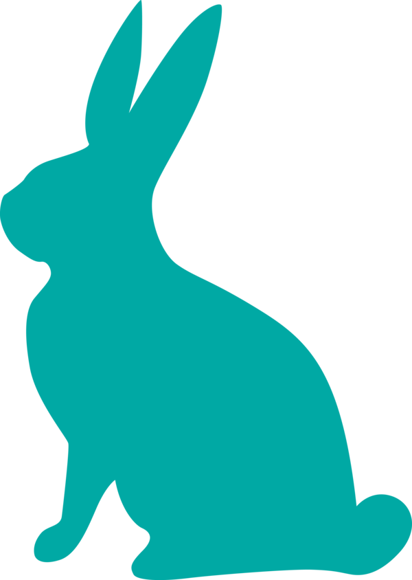Transparent Easter Rabbit Green Hare for Easter Bunny for Easter
