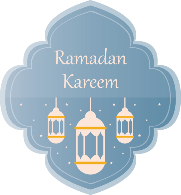 Transparent Ramadan Logo Font Label for EID Ramadan for Ramadan