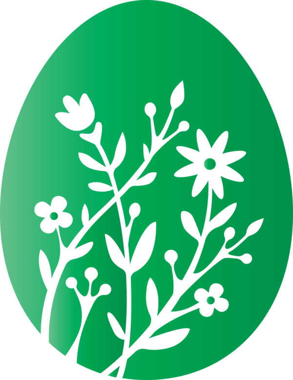 Transparent Easter Leaf Plant Flower for Easter Egg for Easter