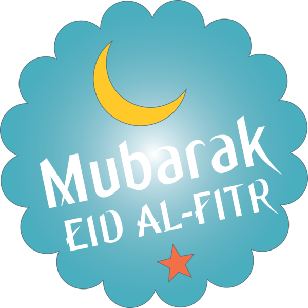 Transparent Eid al Fitr Logo Text Turquoise for Id al fitr for Eid Al Fitr
