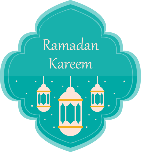 Transparent Ramadan Green Turquoise Text for EID Ramadan for Ramadan