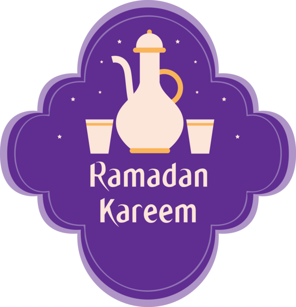 Transparent Ramadan Purple Violet Logo for EID Ramadan for Ramadan