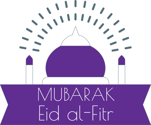 Transparent Eid al Fitr Purple Violet Logo for Id al fitr for Eid Al Fitr