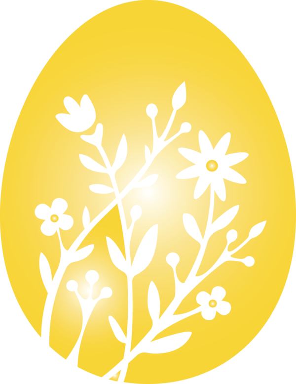 Transparent Easter Yellow Leaf for Easter Egg for Easter