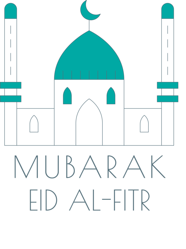 Transparent Eid al Fitr Text Line Logo for Id al fitr for Eid Al Fitr