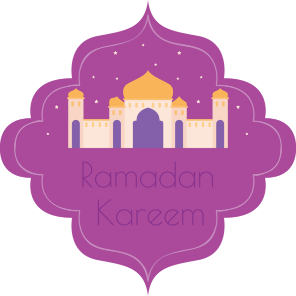 Transparent Ramadan Violet Purple Lilac for EID Ramadan for Ramadan