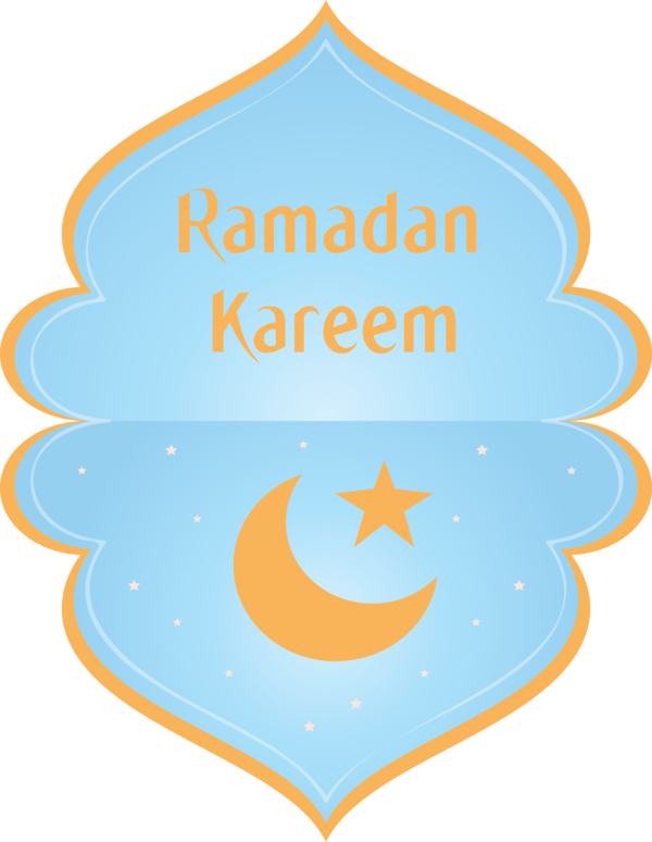 Transparent Ramadan Orange Line Logo for EID Ramadan for Ramadan