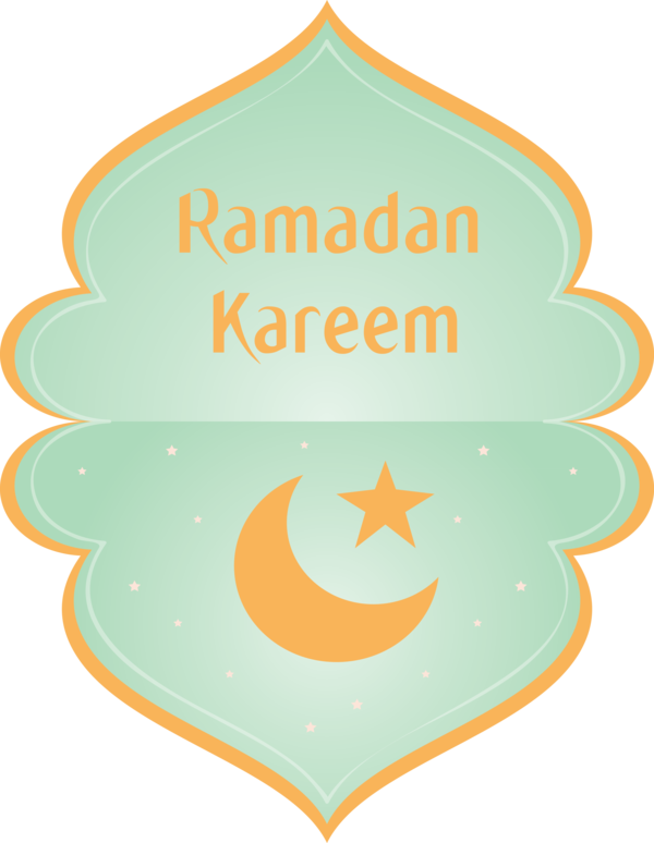 Transparent Ramadan Orange Logo Font for EID Ramadan for Ramadan