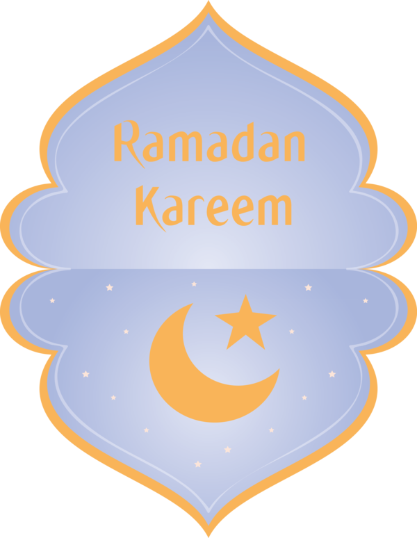 Transparent Ramadan Orange Logo for EID Ramadan for Ramadan