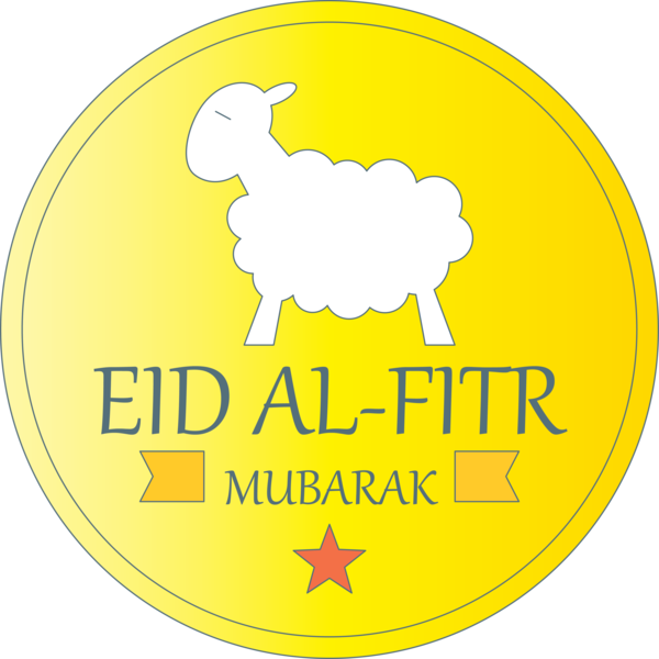 Transparent Eid al Fitr Yellow Logo Goats for Id al fitr for Eid Al Fitr
