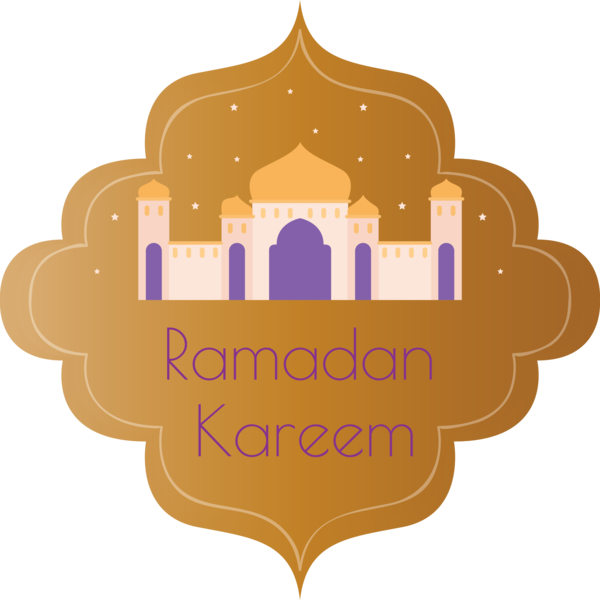 Transparent Ramadan Logo Text Label for EID Ramadan for Ramadan