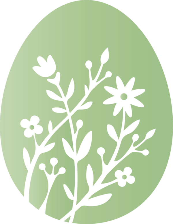 Transparent Easter Leaf Plant Flower for Easter Egg for Easter