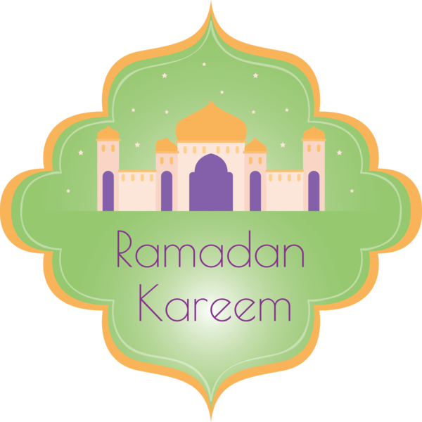Transparent Ramadan Green Logo Text for EID Ramadan for Ramadan