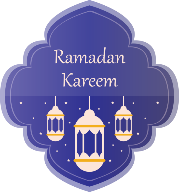 Transparent Ramadan Logo Label Font for EID Ramadan for Ramadan