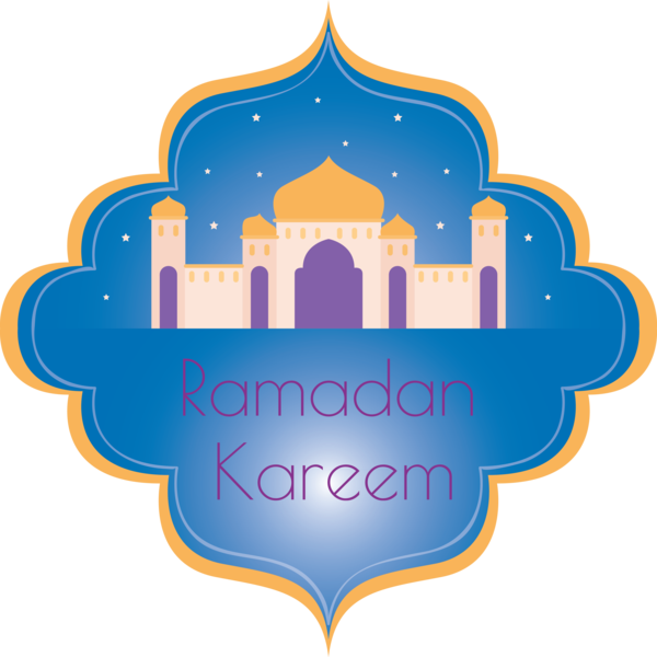 Transparent Ramadan Logo Label Emblem for EID Ramadan for Ramadan