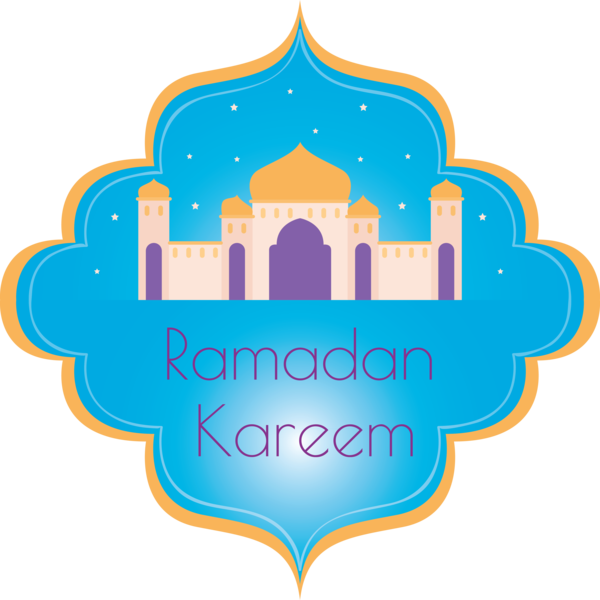 Transparent Ramadan Turquoise Logo Text for EID Ramadan for Ramadan