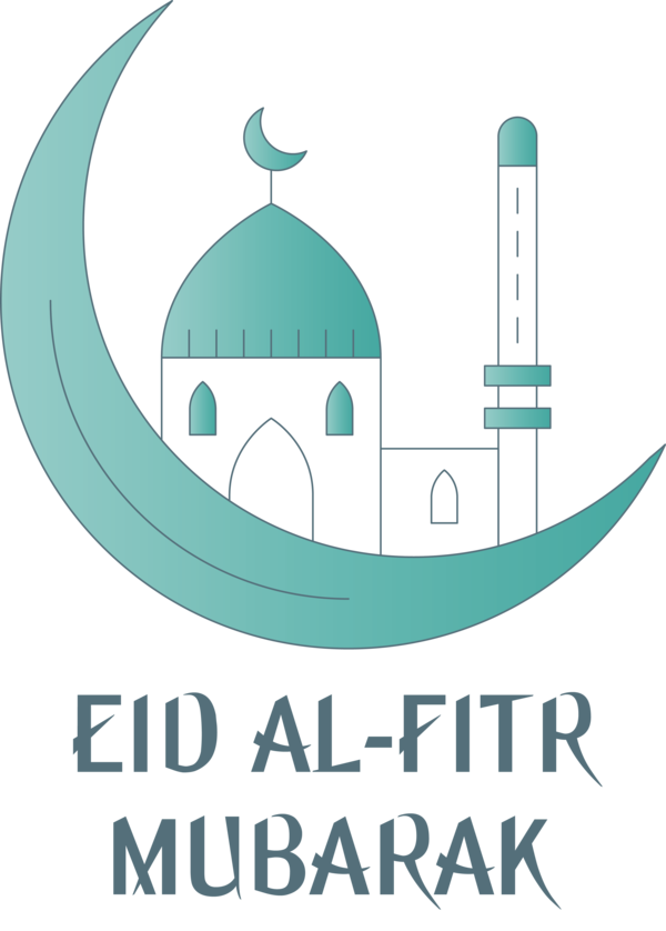 Transparent Eid al Fitr Logo Font Mosque for Id al fitr for Eid Al Fitr