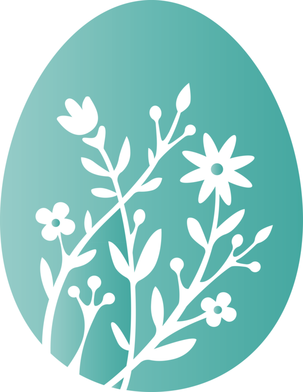 Transparent Easter Leaf Plant Branch for Easter Egg for Easter