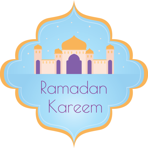 Transparent Ramadan Logo Line Font for EID Ramadan for Ramadan