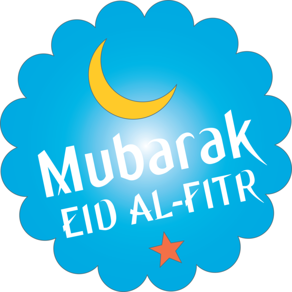 Transparent Eid al Fitr Text Logo Turquoise for Id al fitr for Eid Al Fitr