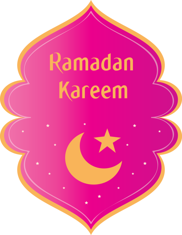 Transparent Ramadan Pink Text Logo for EID Ramadan for Ramadan