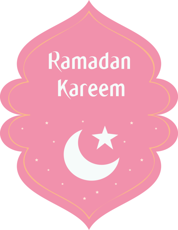 Transparent Ramadan Pink Text Font for EID Ramadan for Ramadan