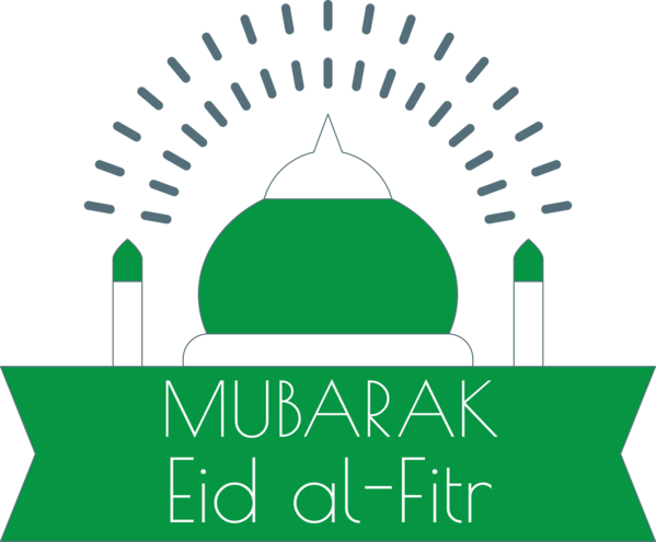 Transparent Eid al Fitr Green Mosque Logo for Id al fitr for Eid Al Fitr