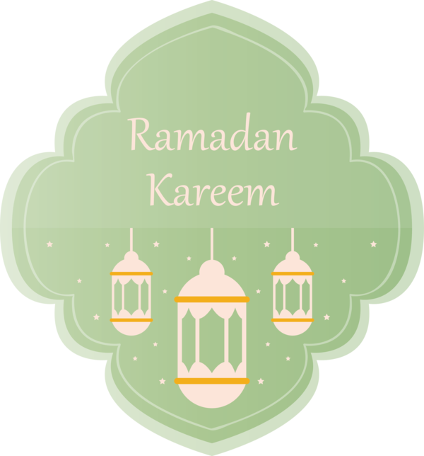 Transparent Ramadan Green Font Logo for EID Ramadan for Ramadan
