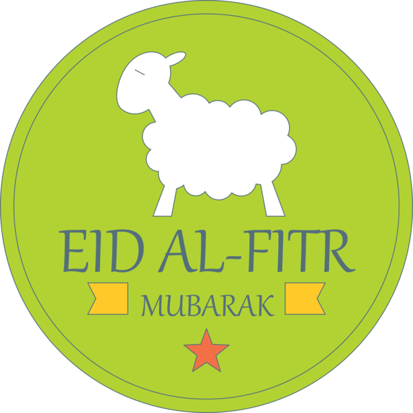 Transparent Eid al Fitr Green Goats Sheep for Id al fitr for Eid Al Fitr