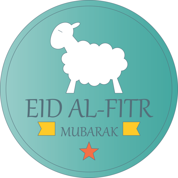 Transparent Eid al Fitr Turquoise Goats Logo for Id al fitr for Eid Al Fitr