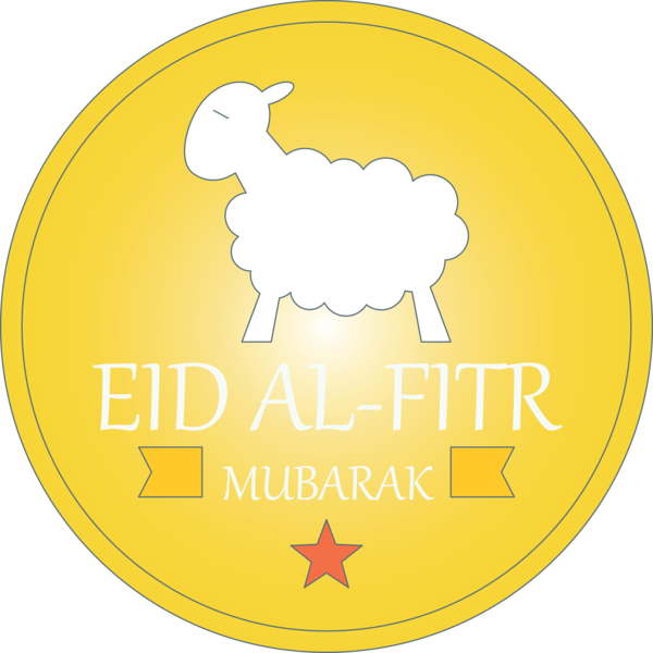 Transparent Eid al Fitr Yellow Goats Logo for Id al fitr for Eid Al Fitr