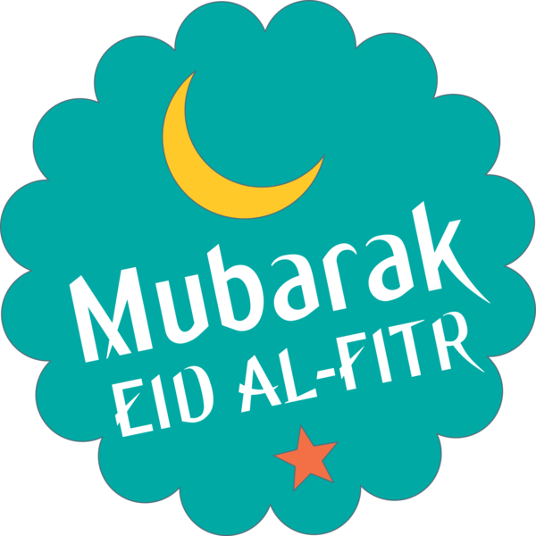 Transparent Eid al Fitr Text Green Turquoise for Id al fitr for Eid Al Fitr