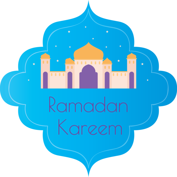 Transparent Ramadan Logo Line Castle for EID Ramadan for Ramadan