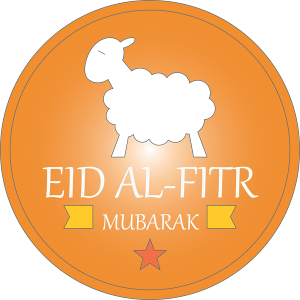 Transparent Eid al Fitr Orange Logo Goats for Id al fitr for Eid Al Fitr