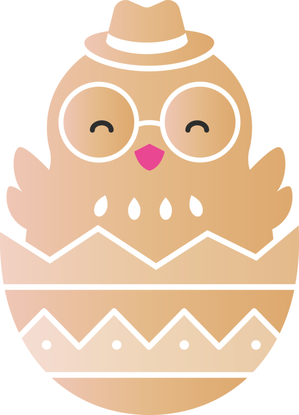 Transparent Easter Nose Brown Owl for Easter Egg for Easter