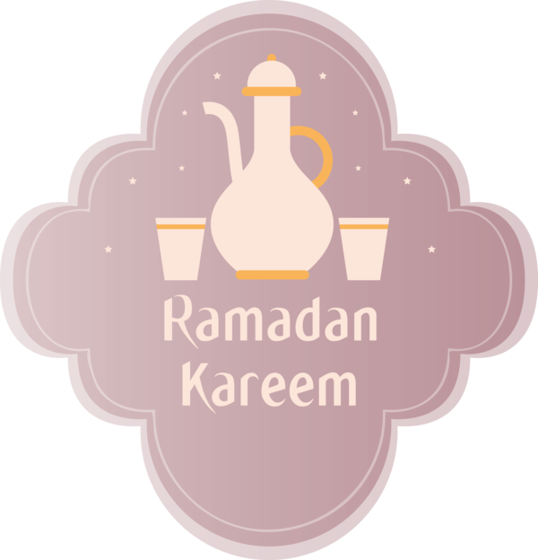 Transparent Ramadan Logo Flightless bird Label for EID Ramadan for Ramadan