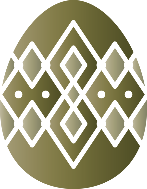 Transparent Easter Pattern Circle Logo for Easter Egg for Easter